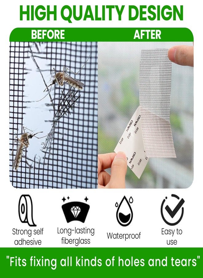 Woodluck Mosquito Net Repair Tape | Strong Adhesive Mosquito Net Patch Repair Tape Waterproof net repair tape for windows & Door Mosquito net Tears Holes Repair Mesh tape (200cm X 5cm) (Pack Of 2) - Image 3